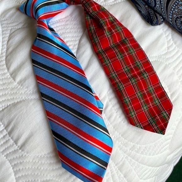 Toddler Set Of Three Clip On Ties Tie Neck Tie 3T - Picture 2 of 6